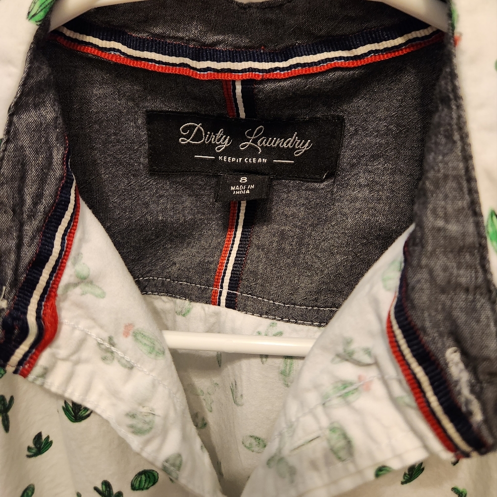 Dirty Laundry Cactus Shirt Boys size 8